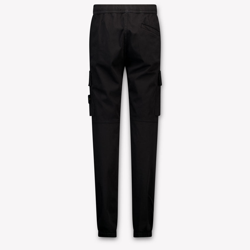Stone Island Kids Boys  Pants Black