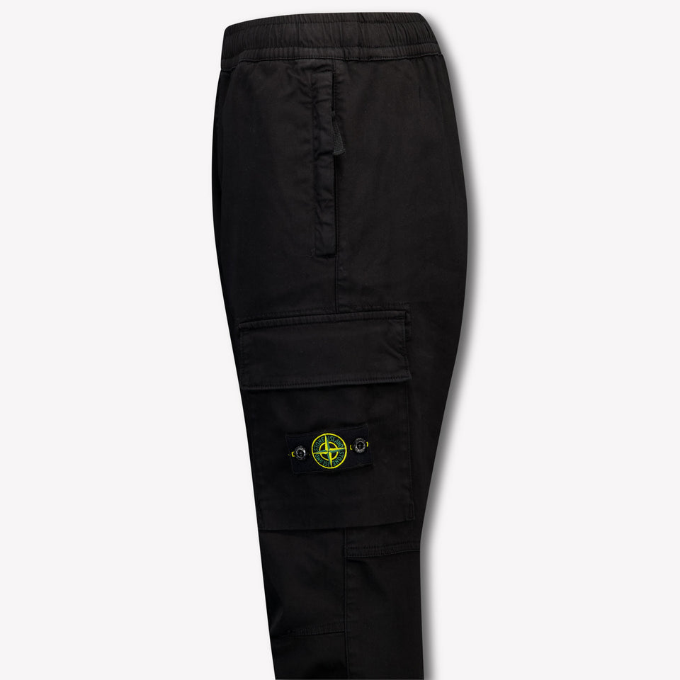 Stone Island Kids Boys  Pants Black