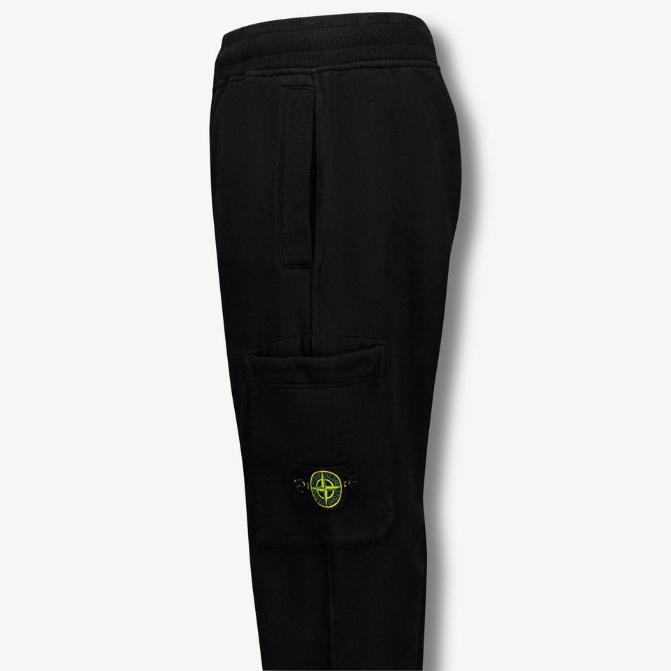 Stone Island Kids Boys  Pants Black