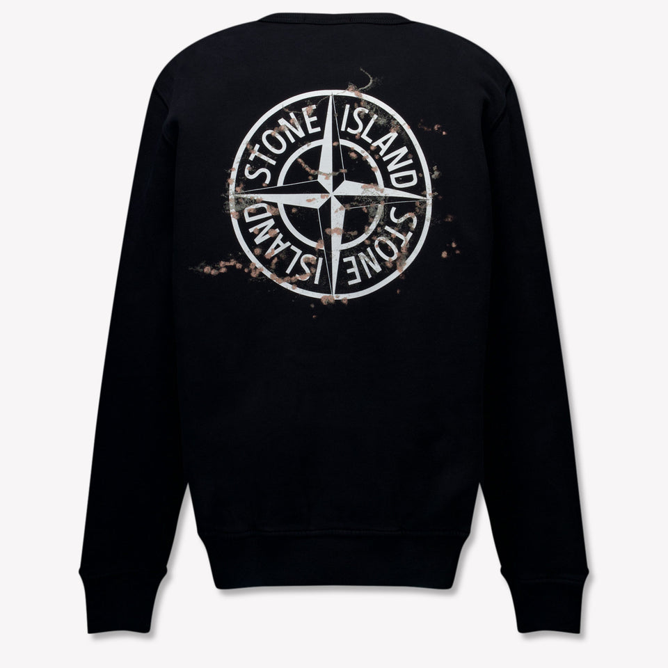 Stone Island Kinder Jongens Trui In Zwart