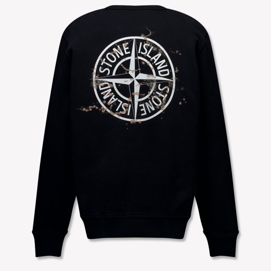 Stone Island Enfant Garçons Pull Noir