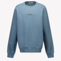 Stone Island Enfant Garçons Pull Bleu Clair