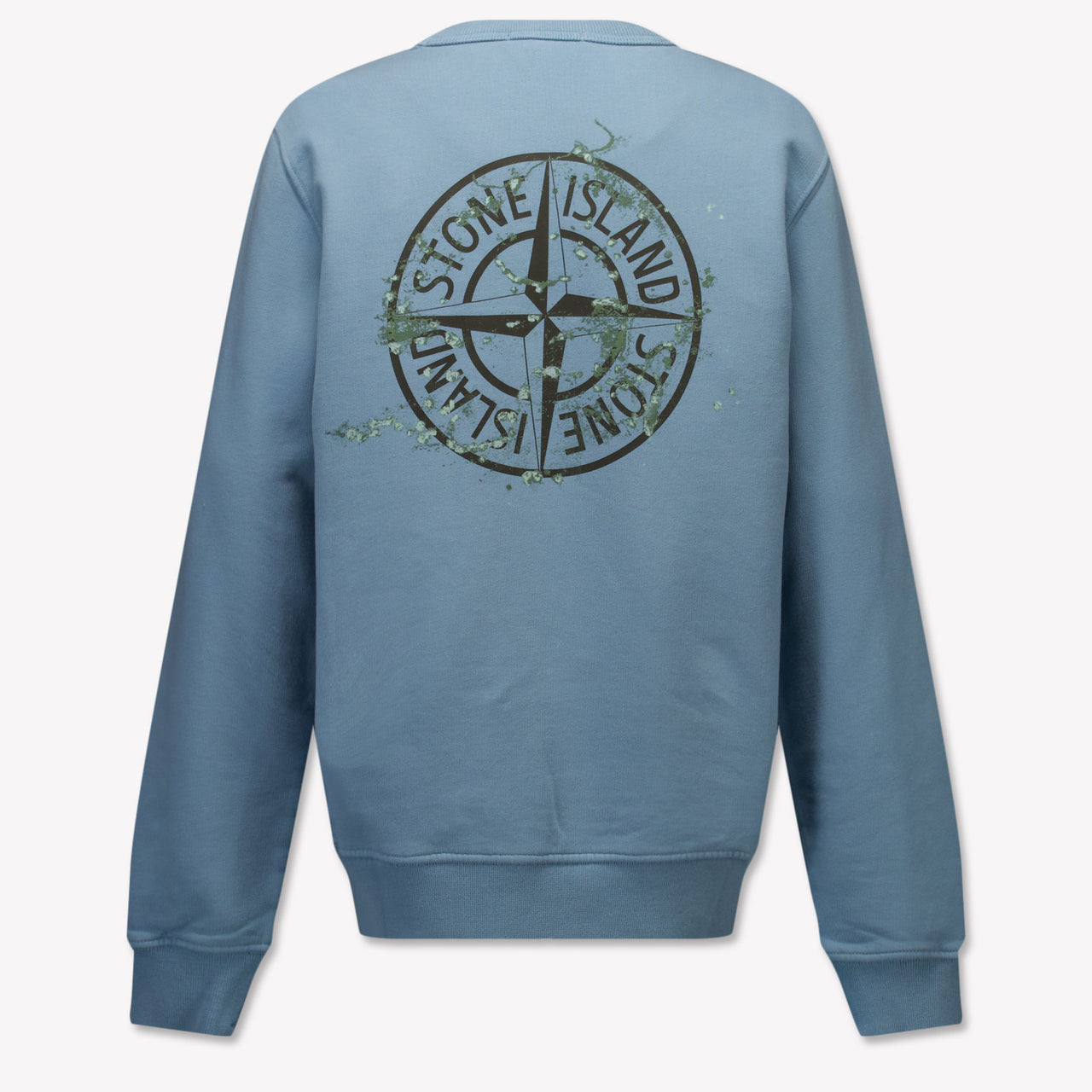 Stone Island Enfant Garçons Pull Bleu Clair