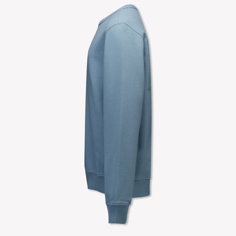 Stone Island Enfant Garçons Pull Bleu Clair