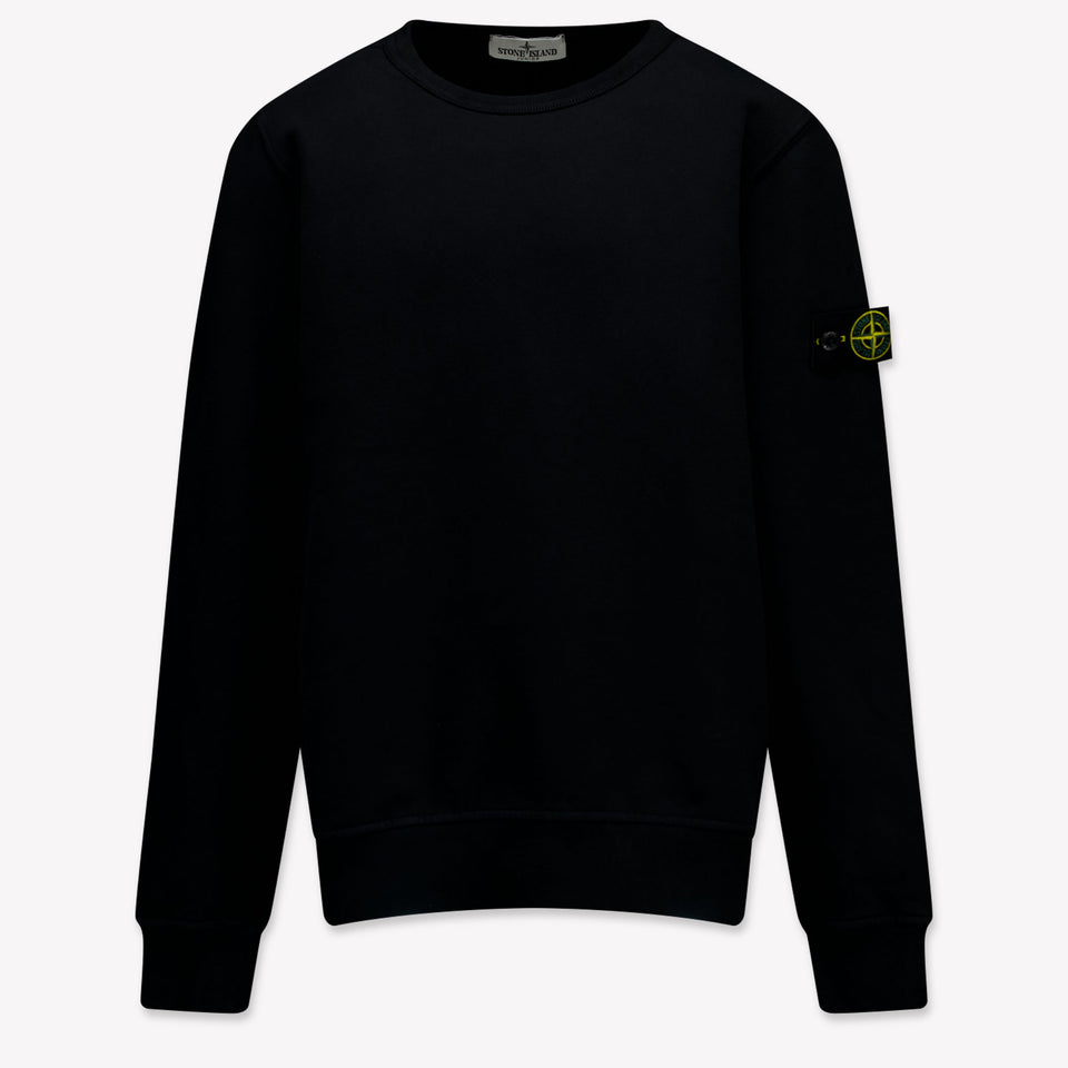 Stone Island Niño Chicos Suéter en Negro
