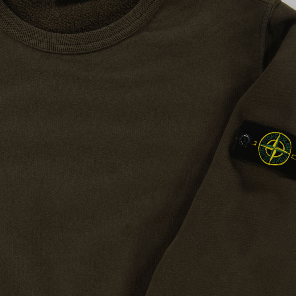 Stone Island Ragazzo Ragazzi Maglione in Esercito