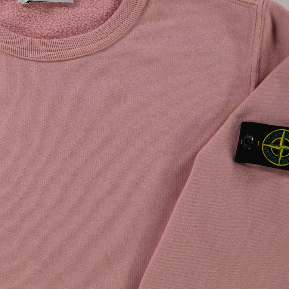 Stone Island Ragazzo Ragazzi Maglione in Rosa