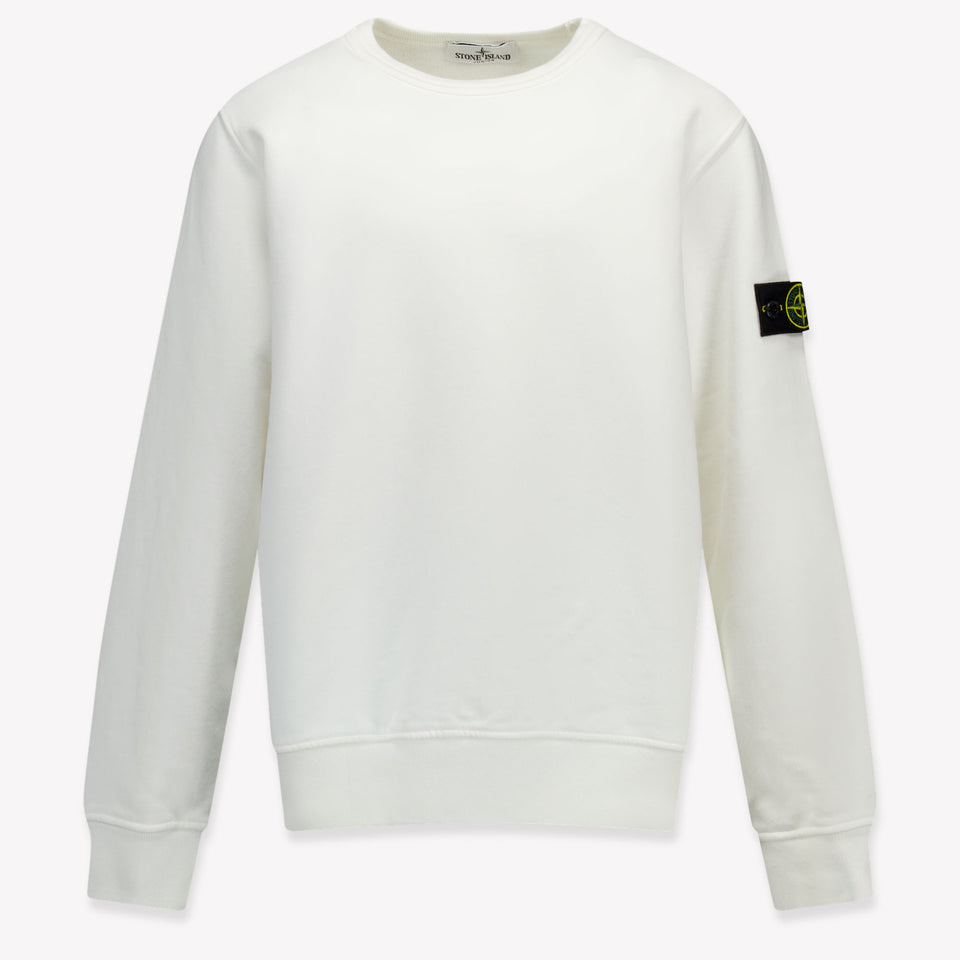 Stone Island Ragazzo Ragazzi Maglione in Off White