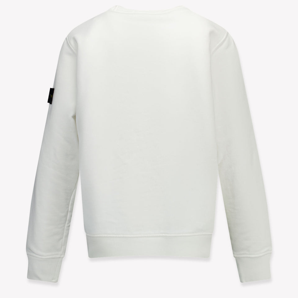 Stone Island Ragazzo Ragazzi Maglione in Off White
