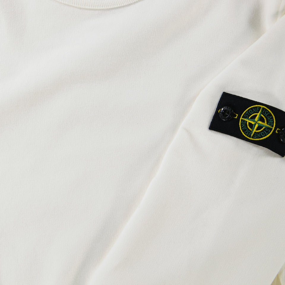 Stone Island Ragazzo Ragazzi Maglione in Off White