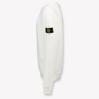 Stone Island Enfant Garçons Pull Blanc