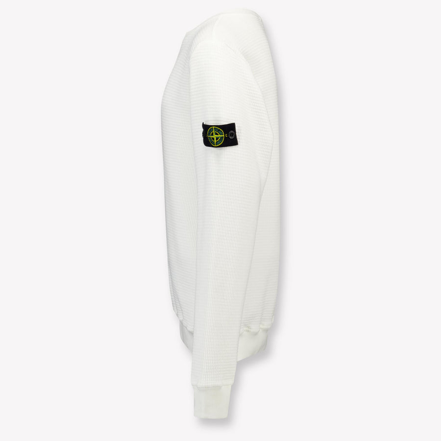 Stone Island Enfant Garçons Pull Blanc