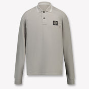 Stone Island Kids Boys Polo  Gray