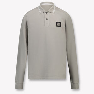 Stone Island Enfant Garçons Polo Gris
