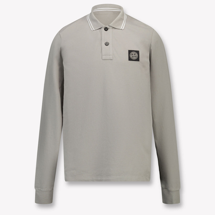 Stone Island Enfant Garçons Polo Gris