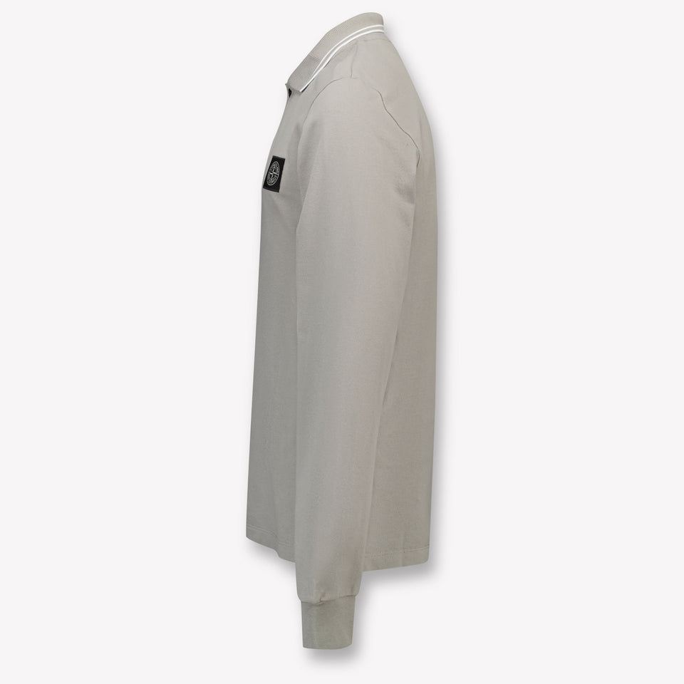 Stone Island Kids Boys Polo  Gray