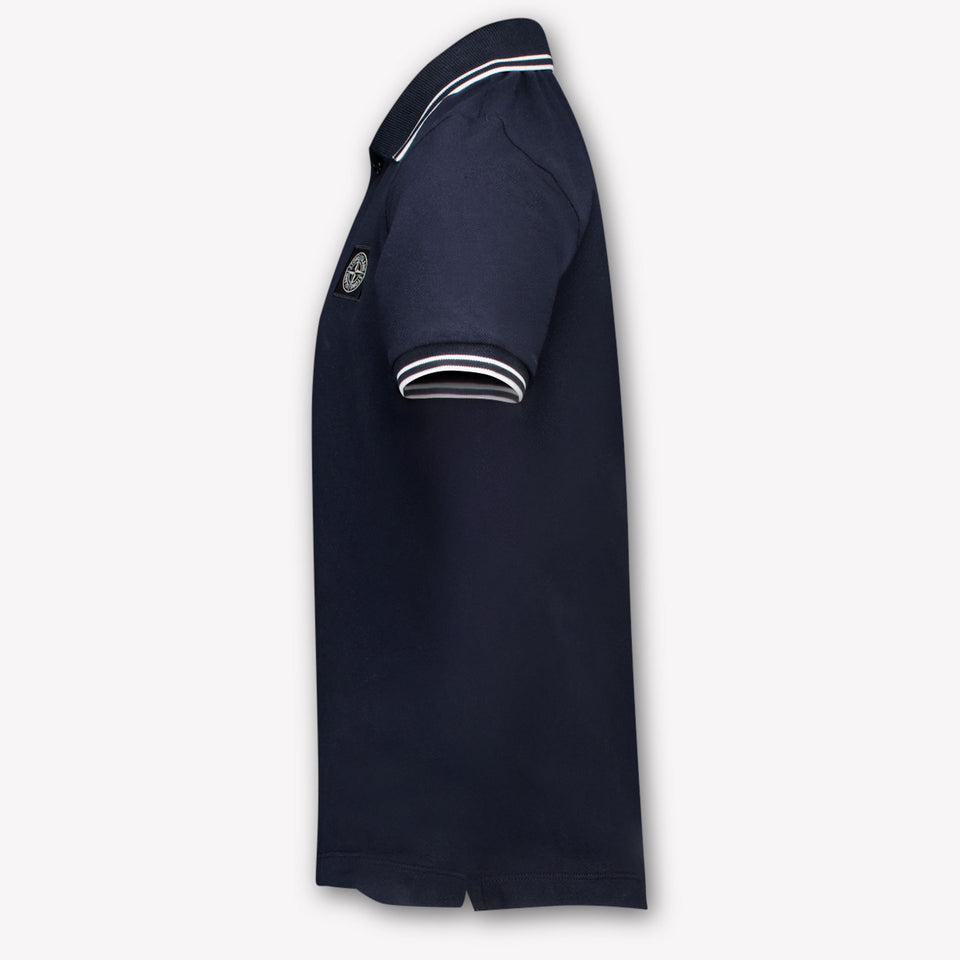 Stone Island Enfant Garçons Polo Navy