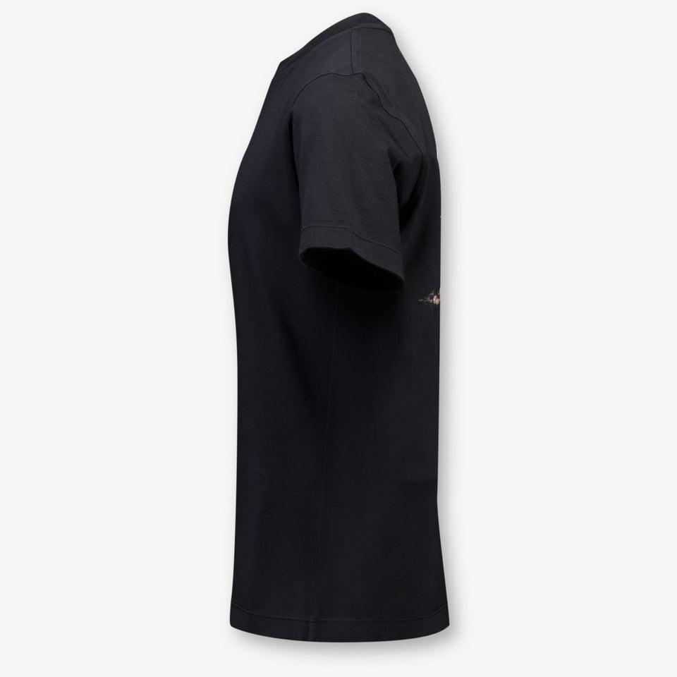 Stone Island Enfant Garçons T-shirt Noir