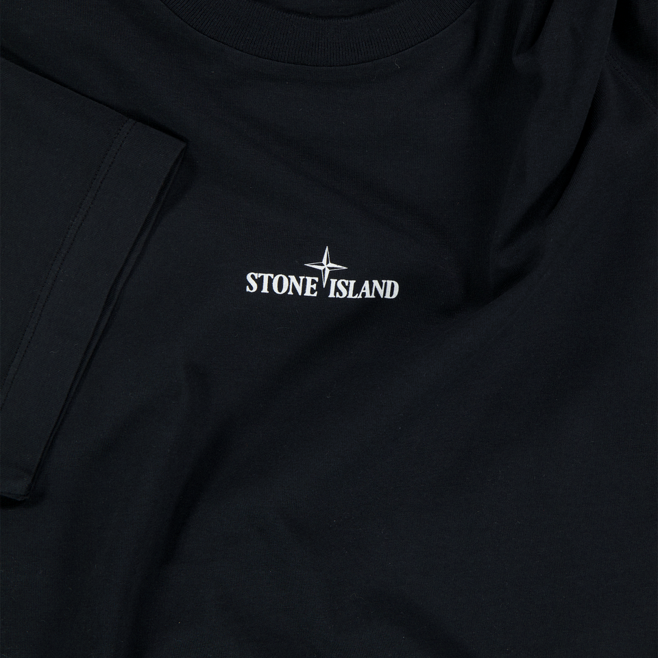 Stone Island Enfant Garçons T-shirt Noir