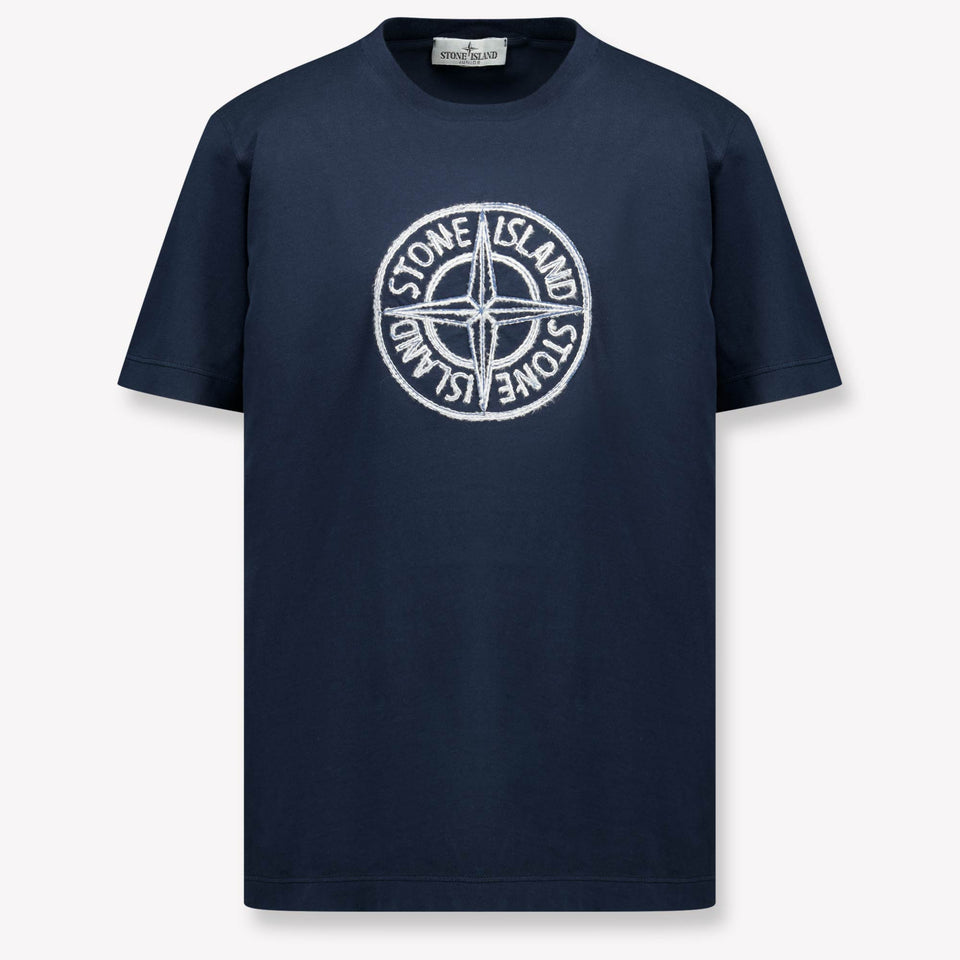 Stone Island Kids Boys  T-Shirt Navy