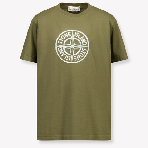 Stone Island Ragazzo Ragazzi Maglietta dentro Esercito
