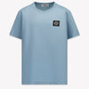 Stone Island Enfant Garçons T-shirt Bleu Clair