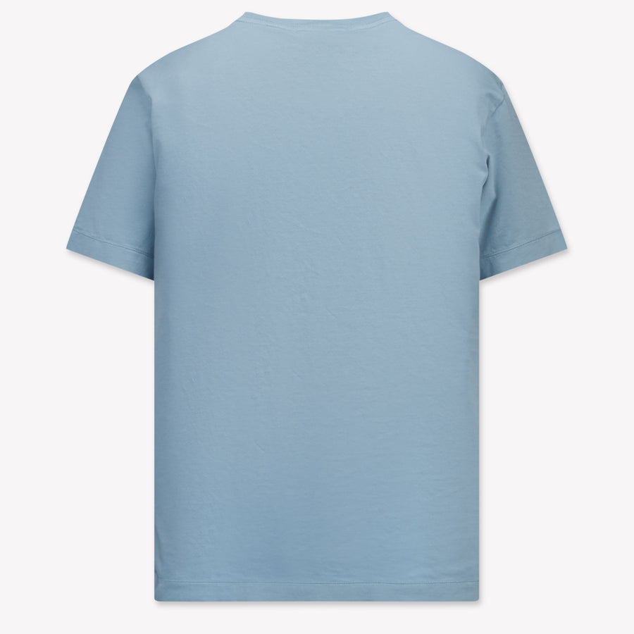 Stone Island Enfant Garçons T-shirt Bleu Clair