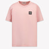 Stone Island Enfant Garçons T-shirt Rose