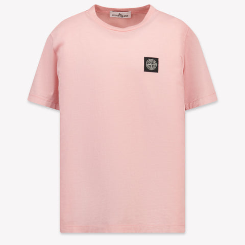 Stone Island Enfant Garçons T-shirt Rose