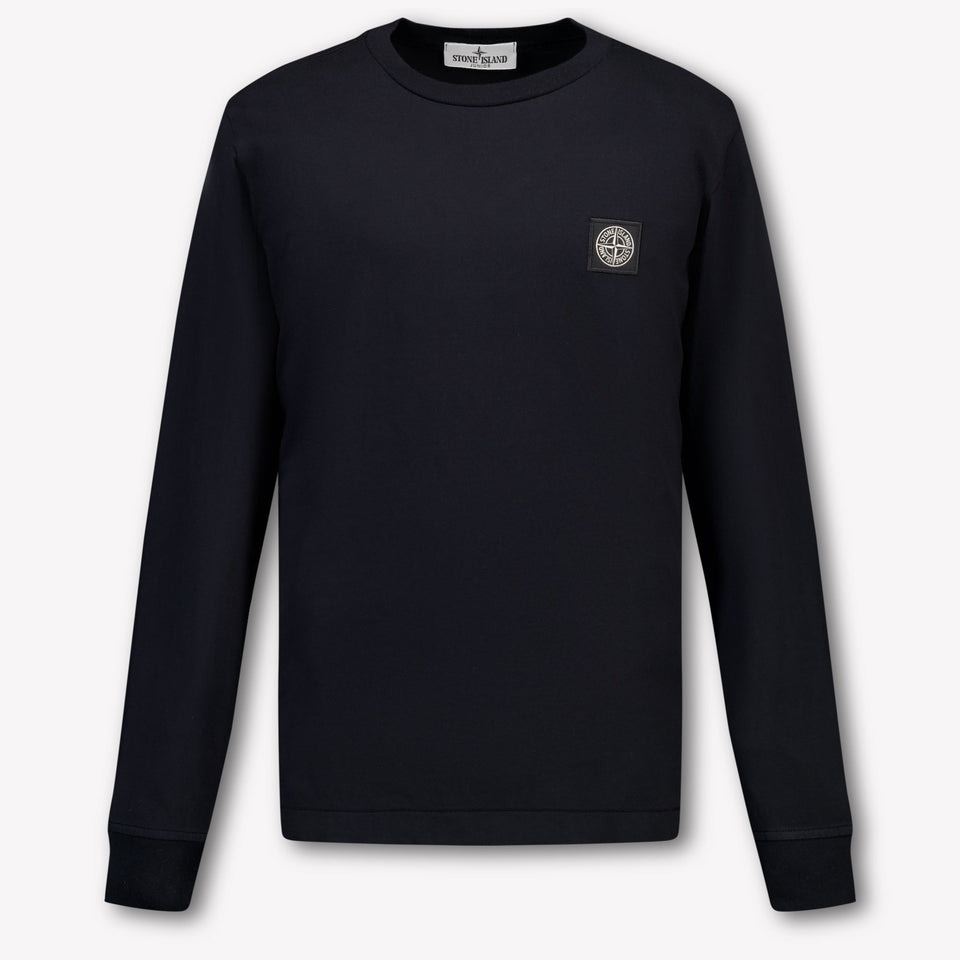 Stone Island Kids Boys  T-Shirt Black