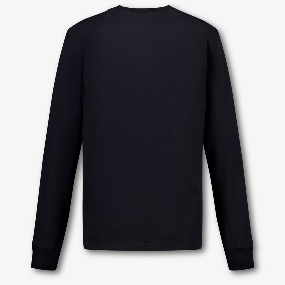 Stone Island Kids Boys  T-Shirt Black
