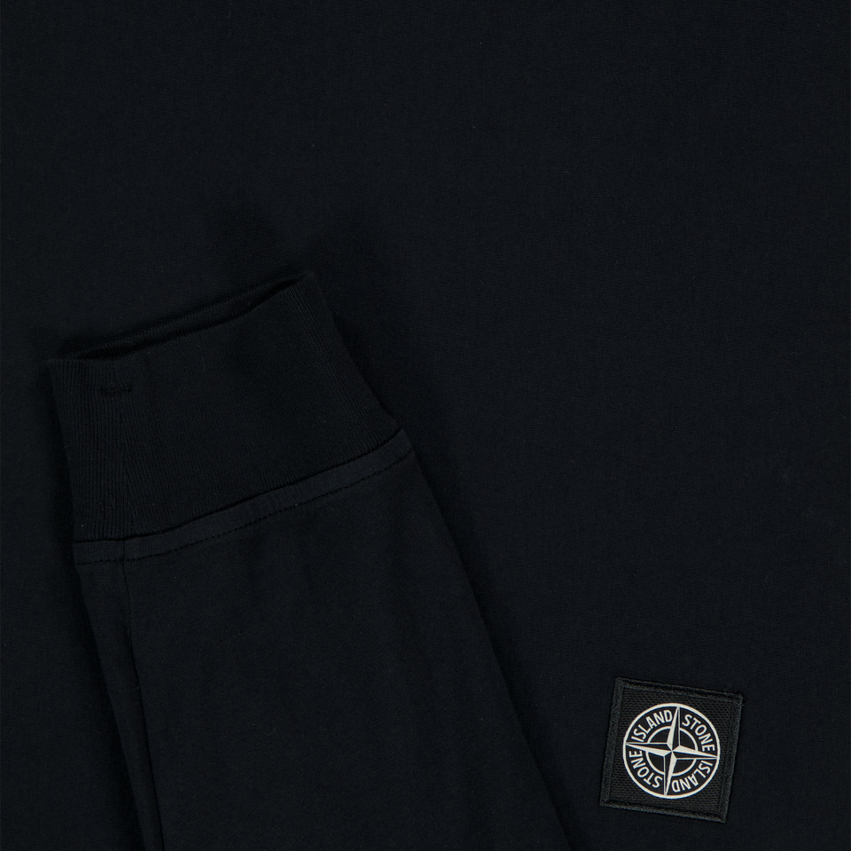 Stone Island Kids Boys  T-Shirt Black