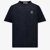 Stone Island Niño Chicos Camiseta en Navy