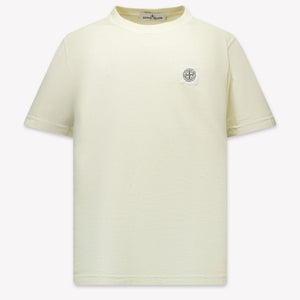 Stone Island Enfant Garçons T-shirt en blanc