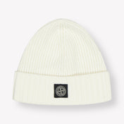 Stone Island Enfant Garçons Chapeau en blanc