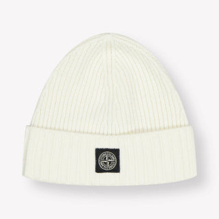 Stone Island Enfant Garçons Chapeau en blanc
