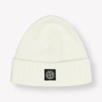 Stone Island Enfant Garçons Chapeau en blanc