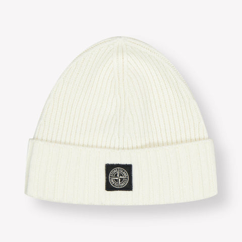 Stone Island Ragazzo Ragazzi Cappello in Off White
