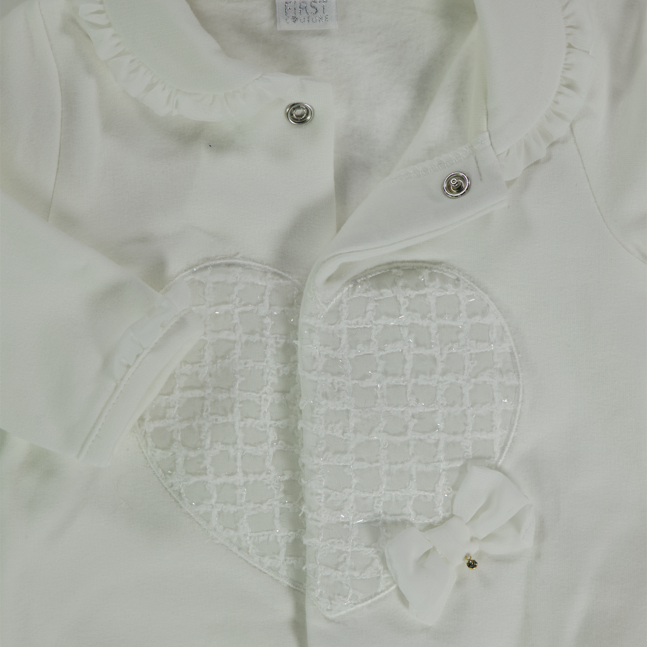 First Bambino Ragazze Tuta in scatola Off White