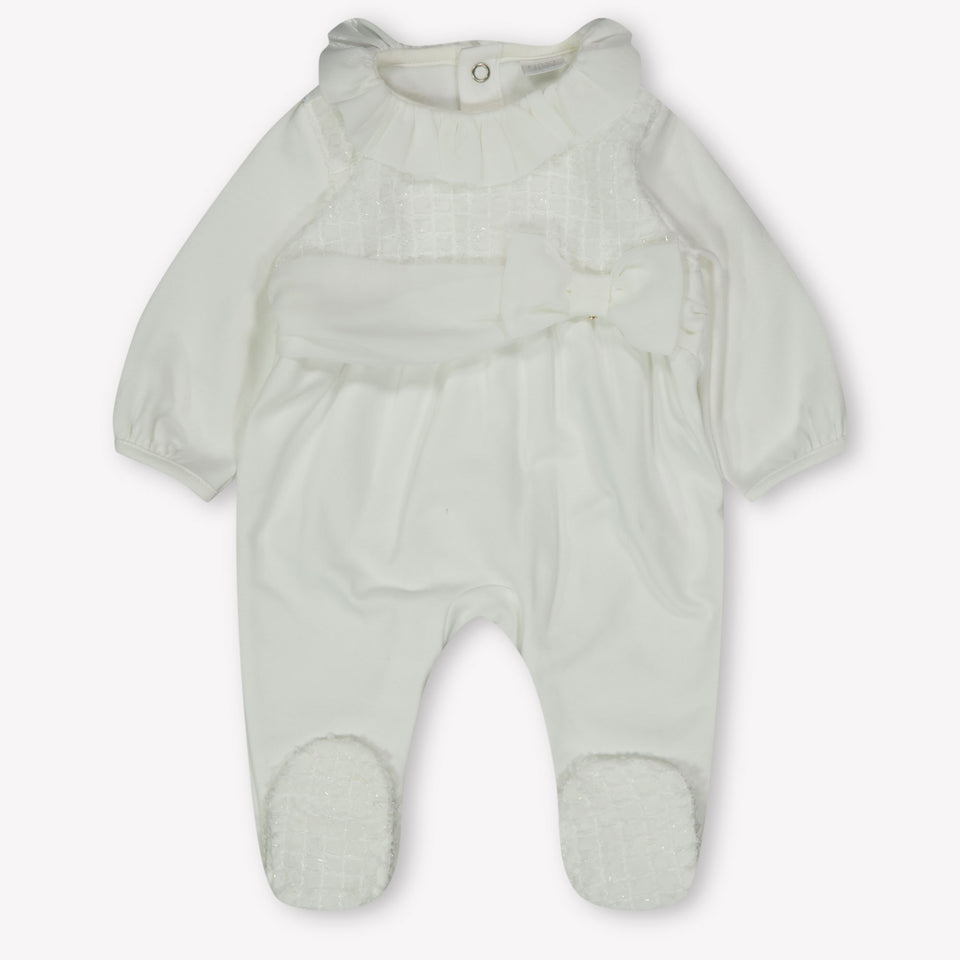 First Baby Girls Playsuit  Offwhite