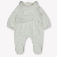 First Baby Mädchen Boxanzug Grauweiß
