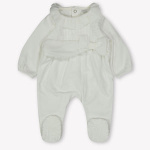 First Baby Mädchen Boxanzug Grauweiß