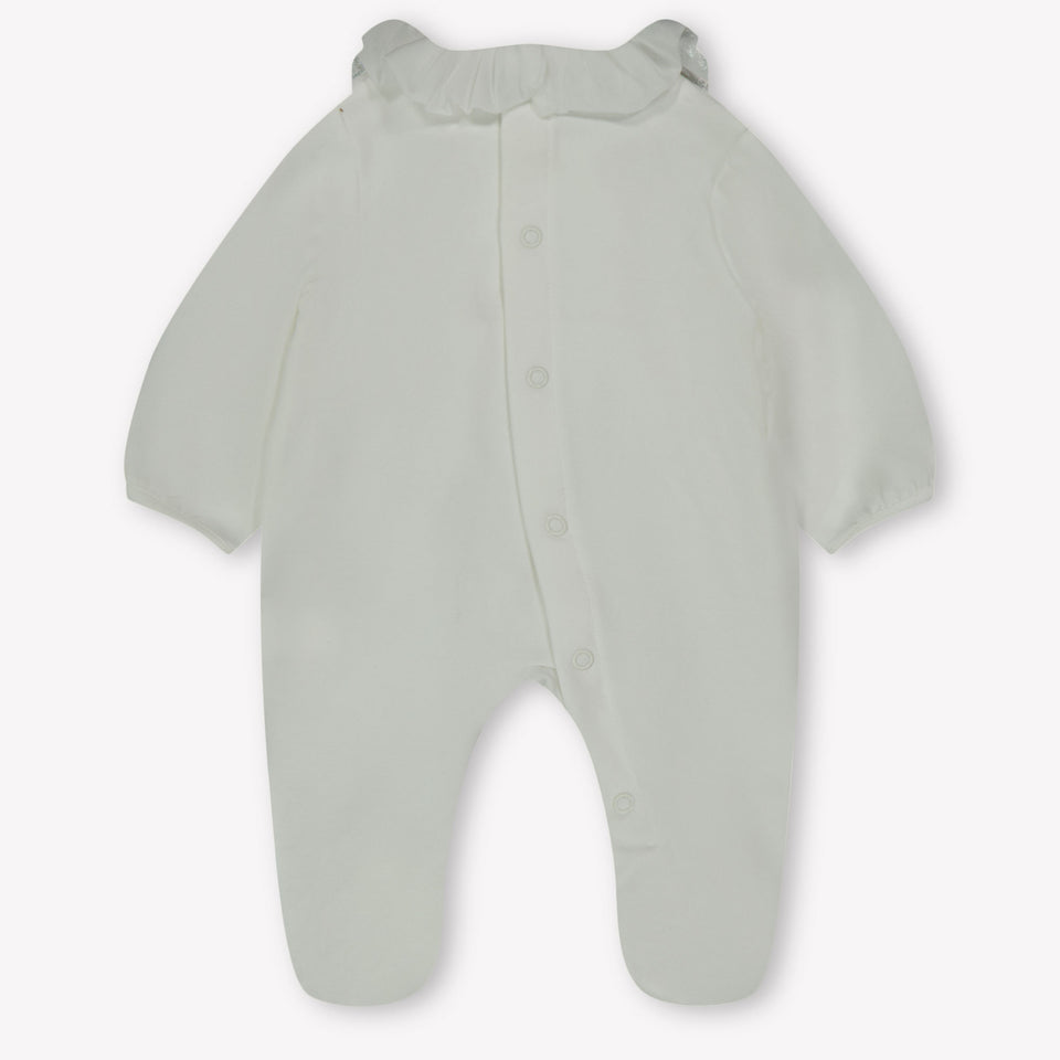 First Baby Girls Playsuit  Offwhite