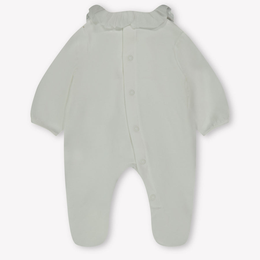 First Baby Mädchen Boxanzug Grauweiß