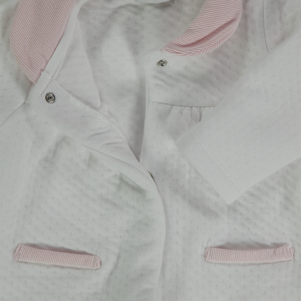 First Baby Girls Playsuit  White