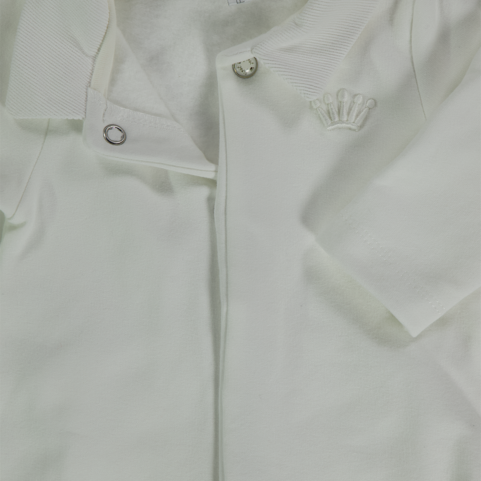 First Bebé Unisex Traje de caja Blanco Roto