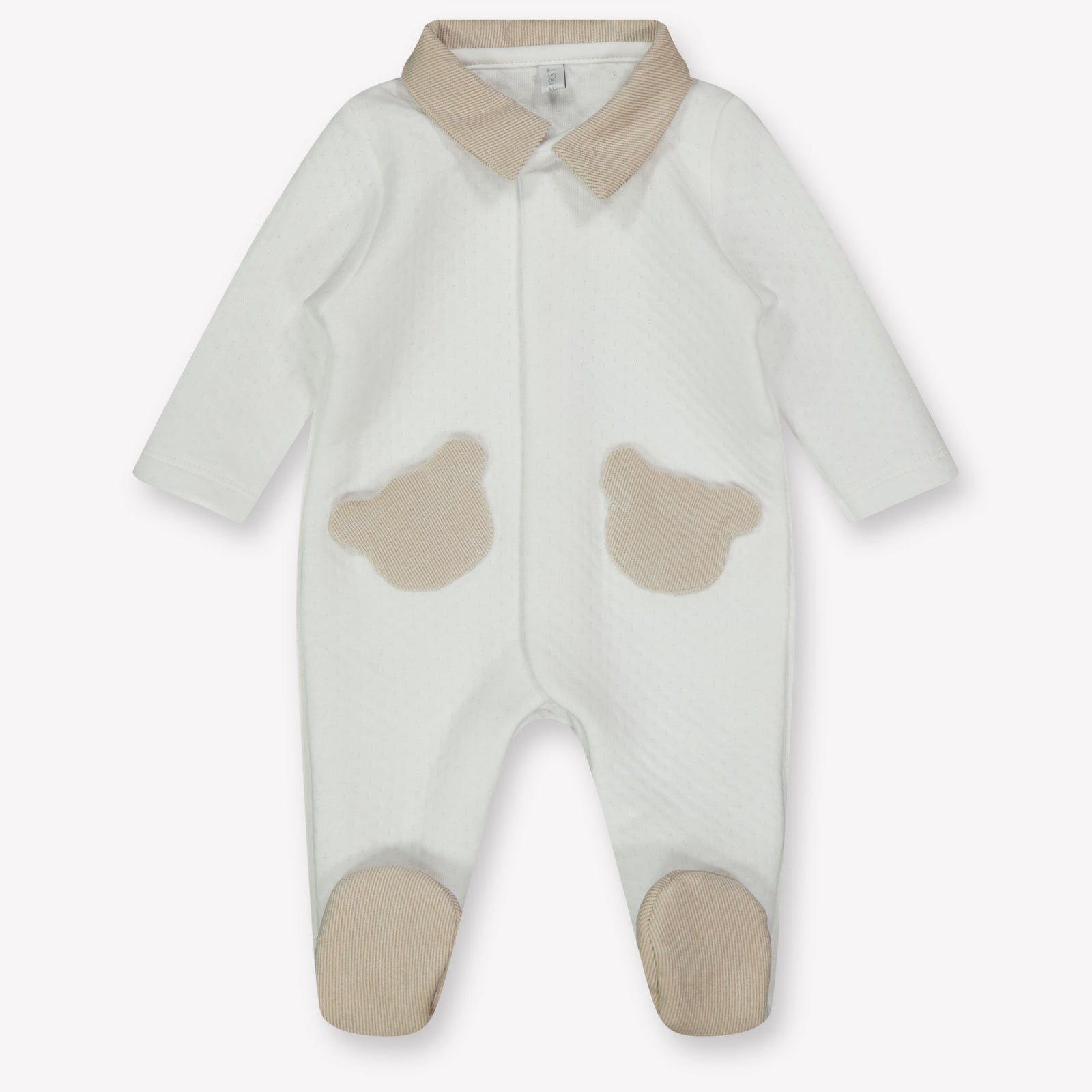 First Bebé Chicos Traje de caja Blanco