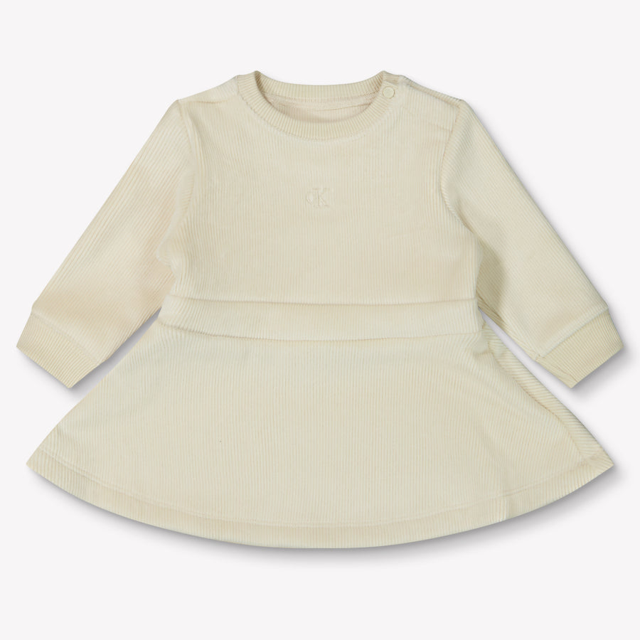 Calvin Klein Bébé Filles S'habiller en ecru