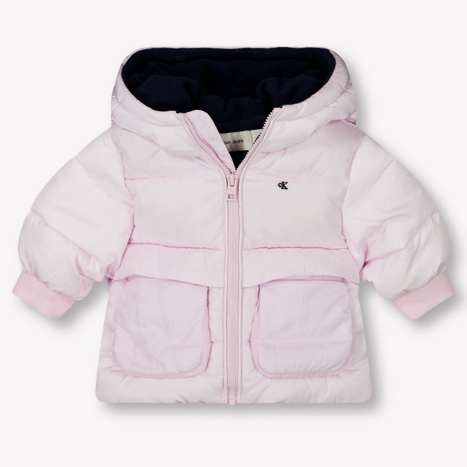 Calvin Klein Bébé Unisexe Veste d'hiver Rose Léger