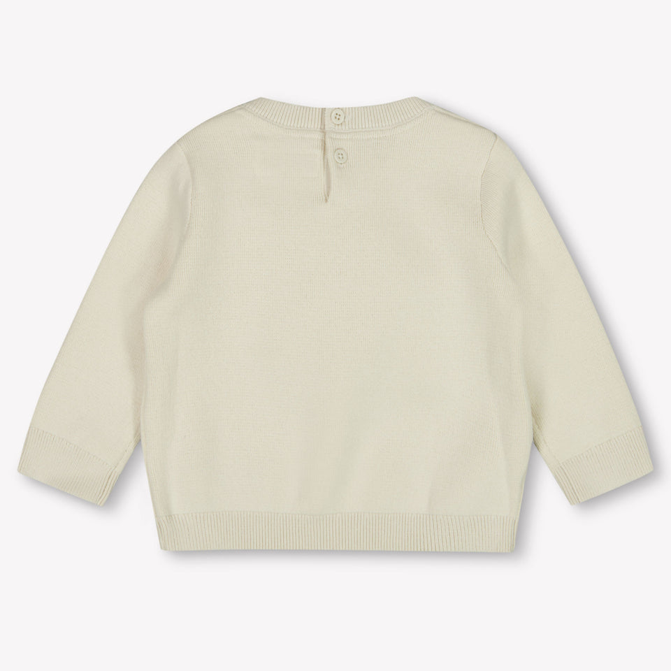 Calvin Klein Bébé Unisexe Pull en ecru